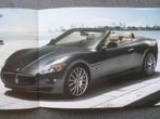 Maserati Gran Turismo Cabrio Brochure, Ophalen of Verzenden