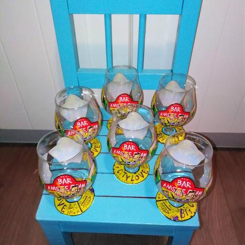 Lipton Ice Tea Big City Love Amsterdam glazen - Senatori 6x, Huis en Inrichting, Keuken | Servies, Zo goed als nieuw, Glas of Glazen
