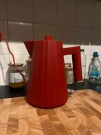 Alessi Plissé Waterkoker 1L - Rood, Witgoed en Apparatuur, 1 tot 2 liter, Ophalen of Verzenden, Zo goed als nieuw
