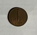 1 cent Nederland 1954, Ophalen of Verzenden, Koningin Juliana, 1 cent