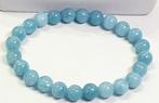 AQUAMARIJN ARMBAND NATUURLIJK, Overige materialen, Met edelsteen, Blauw, Nieuw