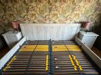 Bed inclusief 2 lattenbodems en 2 nachtkastjes, Huis en Inrichting, Ophalen, Tweepersoons, Zo goed als nieuw, 180 cm