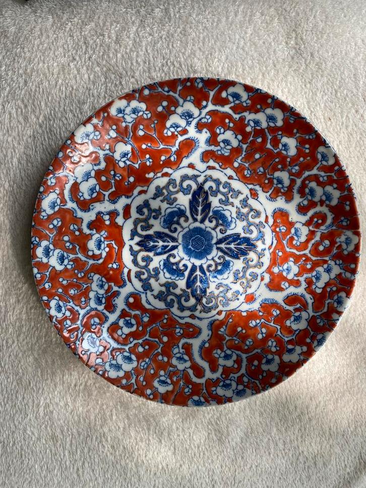 Bijzonder europees Imari bord 19e eeuw, Antiek en Kunst, Antiek | Wandborden en Tegels, Ophalen of Verzenden