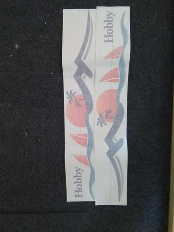 Hobby Caravan Stickers - Set van 2 beschikbaar voor biedingen