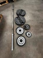 132,5kg Technogym Gewichten + Olympische Barbel, Ophalen, Gebruikt
