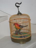 Zepher Knight Chirping Bird / Zingende Vogel In Kooi, Antiek en Kunst, Ophalen