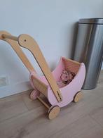Houten poppenwagen kinderwagen hema, Kinderen en Baby's, Speelgoed | Houten speelgoed, Ophalen of Verzenden, Gebruikt