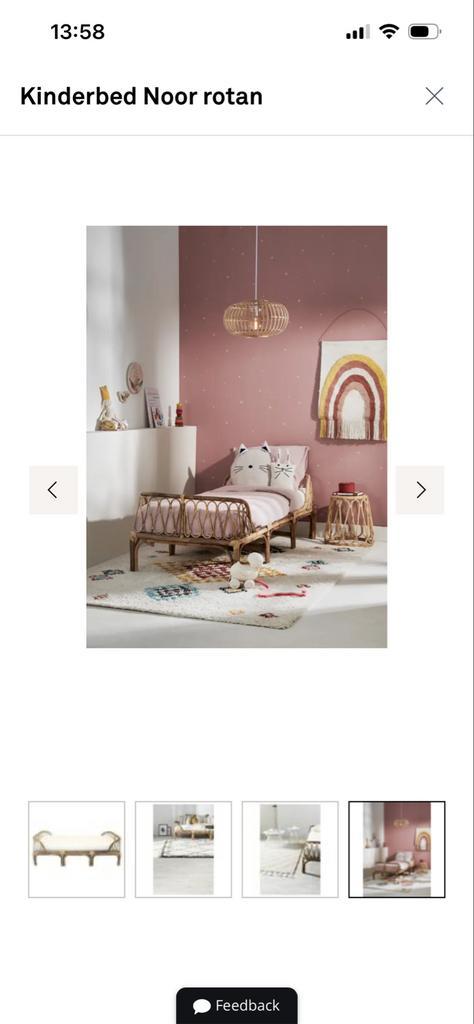 Peuter/kleuter bed, Kinderen en Baby's, Kinderkamer | Bedden, Gebruikt, Minder dan 140 cm, 70 tot 85 cm, Lattenbodem, Ophalen