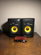 KRK ROKIT 6 SPEAKERS (PAAR), Overige merken, Ophalen of Verzenden, Zo goed als nieuw, 120 watt of meer