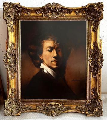 Rembrandt, schilderij, reproductie, met lijst beschikbaar voor biedingen