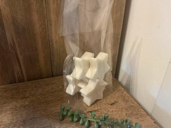 NIEUW set van 5 amberblokjes sterren Opium, Diversen, Kerst, Nieuw, Ophalen of Verzenden