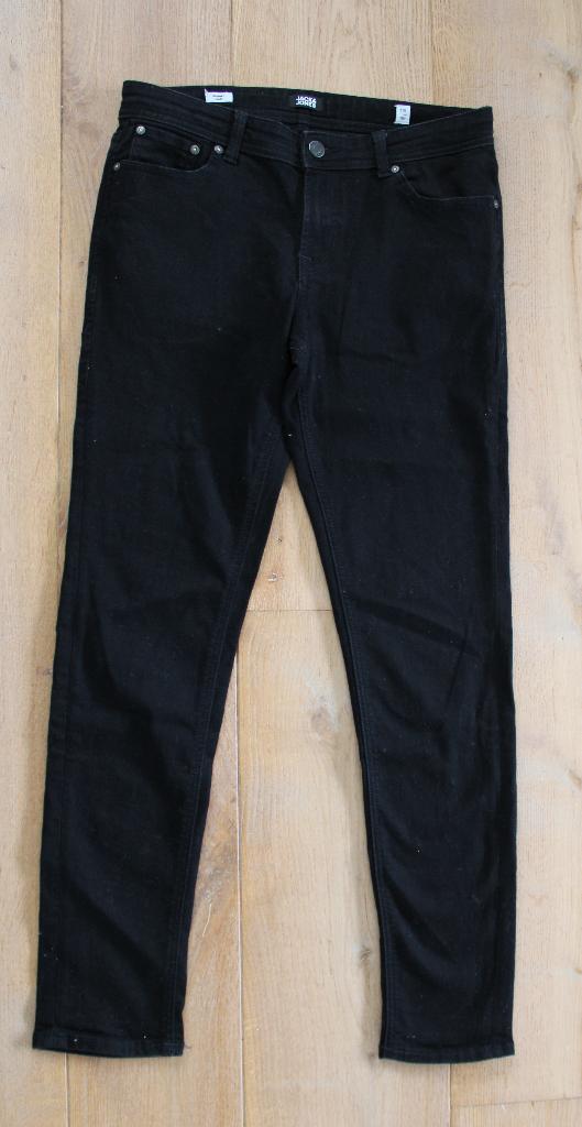 Zwarte spijkerbroek van Jack & Jones 176, Kinderen en Baby's, Kinderkleding | Maat 176, Zo goed als nieuw, Jongen, Broek, Ophalen of Verzenden