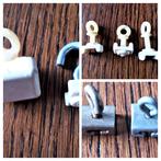 3 setjes gordijnrail u rail eindstoppers, Ophalen of Verzenden, Gebruikt, Minder dan 50 cm, Minder dan 100 cm