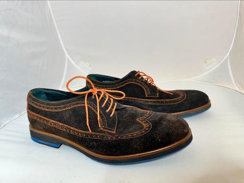 Italiaanse suède herenschoenen – Bergé Milano – maat 43, Kleding | Heren, Schoenen, Gedragen, Blauw, Ophalen