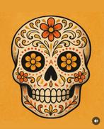 Día de la muerte - sticker A3, Ophalen of Verzenden