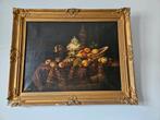 Prachtige stilleven schilderij met mooie goudgekleurde lijst, Ophalen of Verzenden