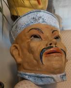 Antiek oversized Papier-mache masker ca 1930, Antiek en Kunst, Ophalen of Verzenden