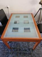 Vintage eettafel, Huis en Inrichting, Tafels | Eettafels, 50 tot 100 cm, Glas, 100 tot 150 cm, Rechthoekig