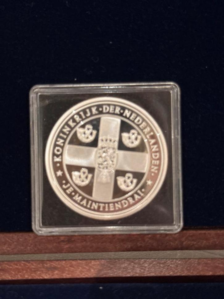 Zilveren Herdenkingsmunt 200 Jaar Koninkrijk, Postzegels en Munten, Munten | Nederland, Losse munt, Euro's, Zilver, Ophalen of Verzenden