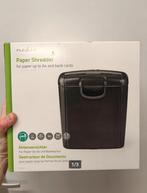 Nedis papiervernietiger shredder nieuw, ook voor bankpassen, Nieuw, Ophalen of Verzenden