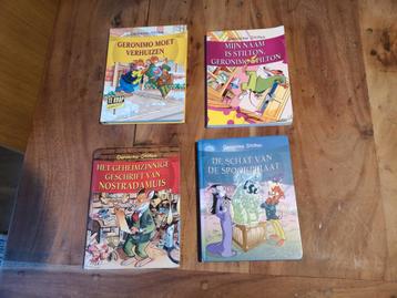 4 Geronimo Stilton boeken waar in geschreven is