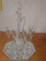 Een hele mooie karaf met kleine likeurglaasjes, Ophalen of Verzenden, Zo goed als nieuw, Borrel- of Shotglas