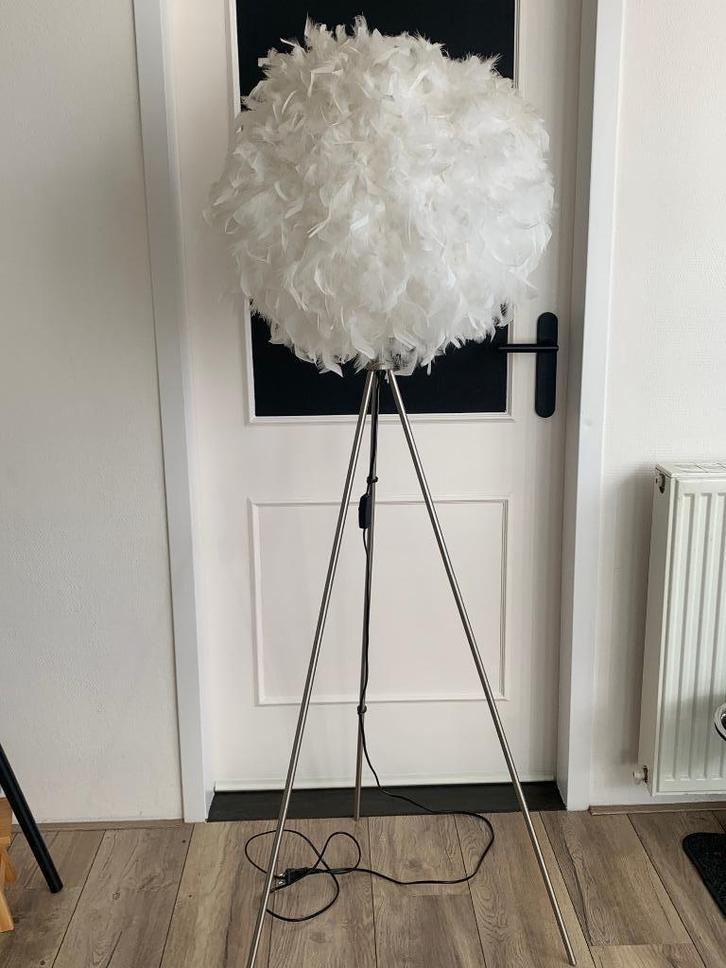 staande verenlamp, Huis en Inrichting, Lampen | Hanglampen, Zo goed als nieuw, 75 cm of meer, Overige materialen, Ophalen