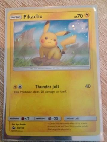 Pikachu SM183 - Pokemon Kaart beschikbaar voor biedingen