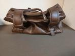 Vintage leren weekendtas jaren 80, Sieraden, Tassen en Uiterlijk, Tassen | Reistassen en Weekendtassen, 40 tot 60 cm, Gebruikt