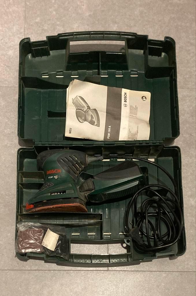 Bosch PSM 160 A Multischuurmachine - Inclusief Koffer, Doe-het-zelf en Verbouw, Gereedschap | Schuurmachines, Gebruikt, Overige typen