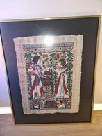 egypte afbeelding in goudkleurige lijst zgan mooi, Minder dan 50 cm, Ophalen of Verzenden, Zo goed als nieuw, Schilderij
