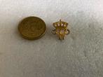Gouden kroon speldje wilhelmina, Verzamelen, Speldjes, Pins en Buttons, Ophalen of Verzenden, Gebruikt, Overige onderwerpen, Speldje of Pin