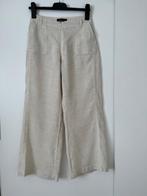 Mezza Luna linnen broek maat S, Kleding | Dames, Mezza Luna, Verzenden, Beige, Zo goed als nieuw
