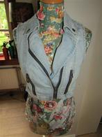 C862 Only mt S gilet biker denim, Only, Zo goed als nieuw, Maat 36 (S), Verzenden