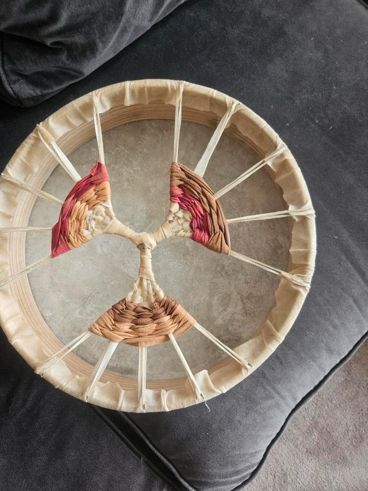 Sjamanendrum 35cm Rendierhuid, Muziek en Instrumenten, Overige Muziek en Instrumenten, Gebruikt, Ophalen of Verzenden
