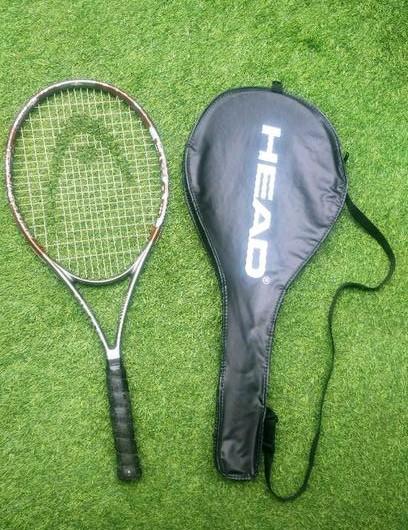 HEAD Titanium 3100 tennisracket L1 antraciet-bruin, Sport en Fitness, Tennis, Gebruikt, Racket, Head, L1, Ophalen of Verzenden