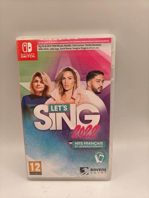 Let's Sing 2022 frans en internationale hits Nintendo switch, Spelcomputers en Games, Games | Nintendo Switch, Nieuw, Muziek, 1 speler