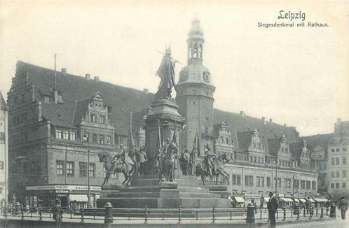 (701-295-007) Leipzig Siegesdenkmal, Verzamelen, Ansichtkaarten | Buitenland, Duitsland, Ophalen of Verzenden
