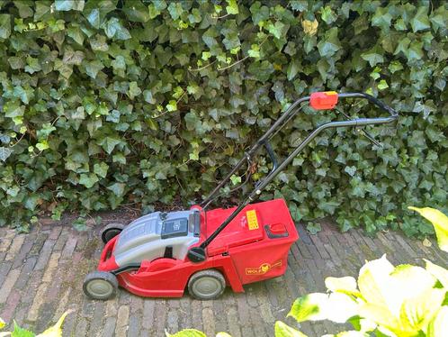 Grasmaaier op accu van Wolf - garten, Tuin en Terras, Grasmaaiers, Gebruikt, Accu-grasmaaier, 30 t/m 39 cm, Cirkelmaaier, Mulchfunctie