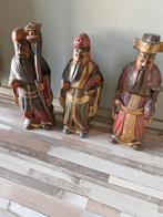 3 houten beelden best zwaar....uit Thailand, Ophalen of Verzenden, Zo goed als nieuw