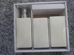 3-delig badkamerset van porcelein / NIEUW in de verpakking, Ophalen of Verzenden, Nieuw, Beige, Overige typen