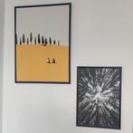 Set van 2 Posters + Lijsten (Zonder Glas), Ophalen, Rechthoekig Staand, Zo goed als nieuw, A1 t/m A3
