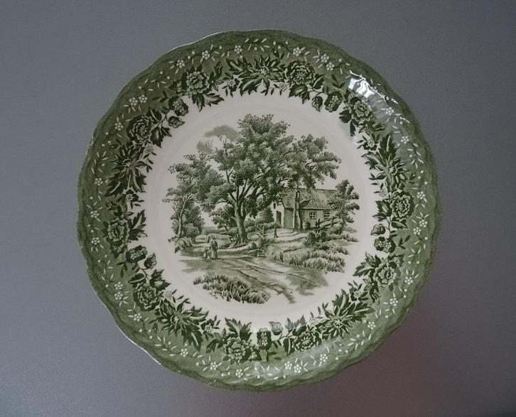 W.H. Grindley “Country Style” schaal, groen, perfecte staat, Antiek en Kunst, Antiek | Servies los, Ophalen of Verzenden