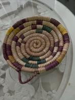 Marokkaanse rieten schaal/mand - Ø 20 cm, Huis en Inrichting, Woonaccessoires | Schalen en Manden, Ophalen, Gebruikt, Mand, Rond