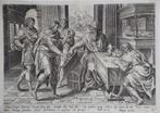 Harmen Jansz Muller gravure "Homo peregre Abiturus...", Antiek en Kunst, Kunst | Etsen en Gravures, Ophalen