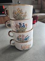 Soepkommen met bloemmotief wildflower- Opruiming!, Gebruikt, Ophalen of Verzenden, Kom(men), Overige stijlen