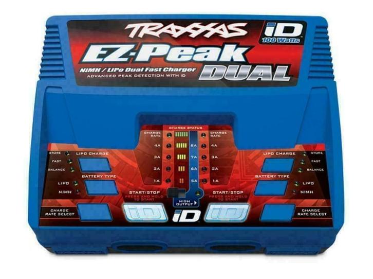 Charger/laders, EZ-Peak Plus, 100W Duo LiPo/NiMH - TRAXXAS, Hobby en Vrije tijd, Modelbouw | Radiografisch | Overige, Nieuw, Ophalen of Verzenden