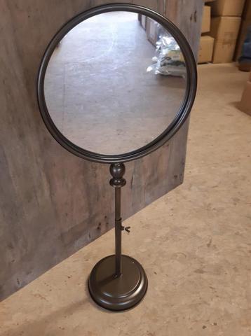 Rond spiegeltje, make-up spiegel bronskleurig nieuw VdlM beschikbaar voor biedingen