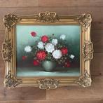 Olieverf schilderij met bloemen 40x60, Antiek en Kunst, Kunst | Schilderijen | Klassiek, Ophalen of Verzenden