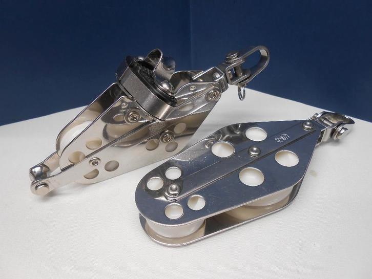 Blokken Katrollen voor Grootschoot Talie Neerhaler 8 - 11 mm, Watersport en Boten, Accessoires en Onderhoud, Gebruikt, Lijn of Blok